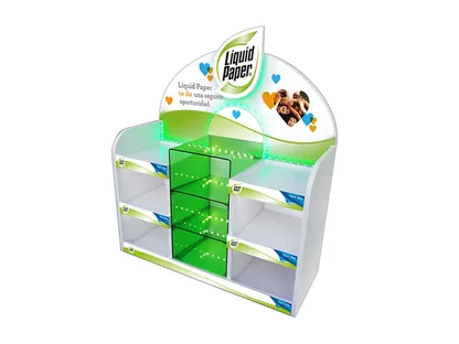 Exhibidor con leds